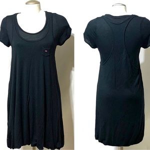 Black Cotton lightweight Summer dress Size S/M